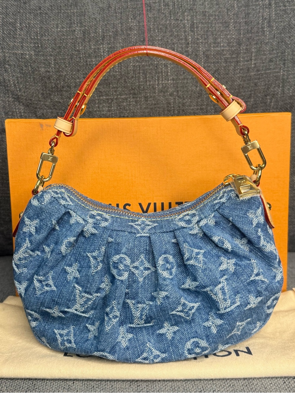 Louis Vuitton monogram denim Valley shoulder bag